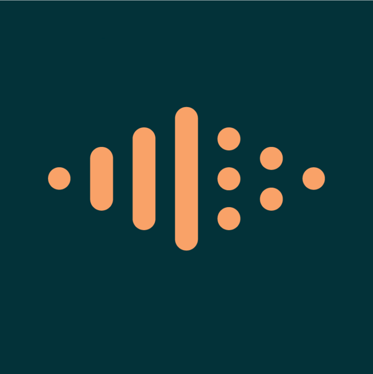 Appikonet til Tibi viser lydbølger og punkter