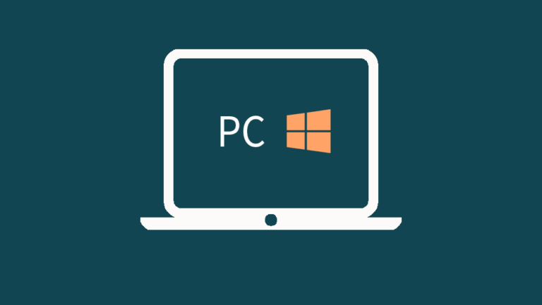 PC-laptop og Windows-symbol