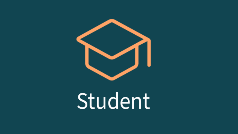 Studenthatt-symbol og teksten student